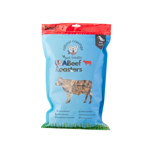 USA Beef Roaster Bites Value Bag (1 lb. Bag) for Small, Medium, Large to XL Dogs / Small Crunchy Treat - Image 6