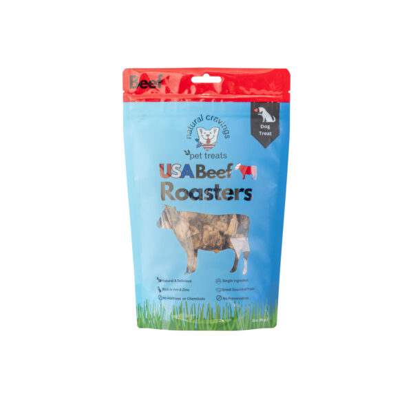 USA Beef Roaster Bites 3.5 oz. for Small, Medium, Large to XL Dogs / Small Crunchy Treat - Image 6